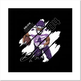 Dalvin Cook Minnesota Stripes Posters and Art